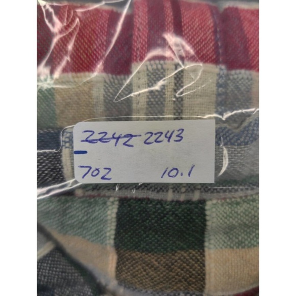 Carbon 2 Cobalt Shirt Men Large Blue‎ Plaid Textured Button Long Sleeve Cotton - Picture 9 of 10